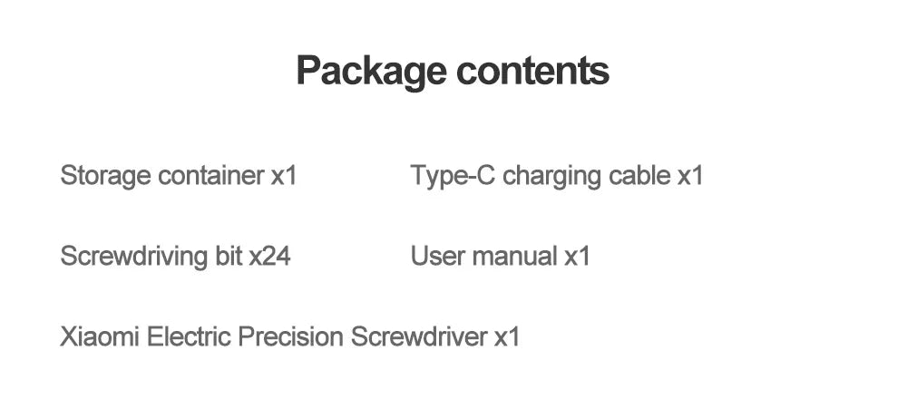 Xiaomi Mijia Electric Precision Screwdriver Magnetic Kit with 24 PCS