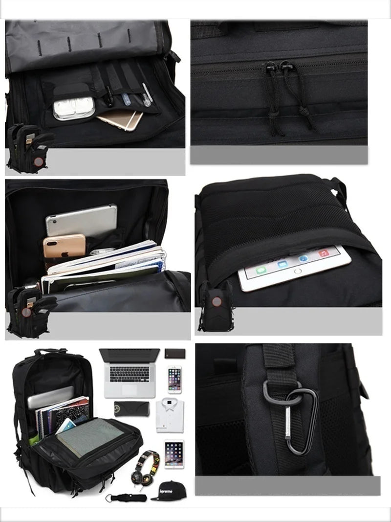 30L/50L 1000D Nylon Waterproof Trekking Fishing Hunting Bag Backpack