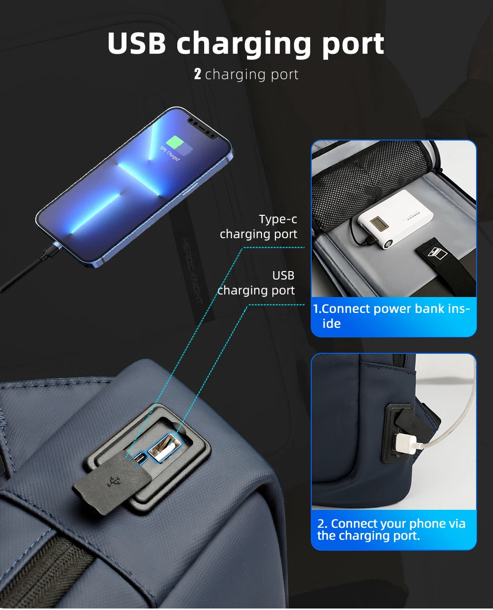 Slim Backpack For Men 15.6 Inch