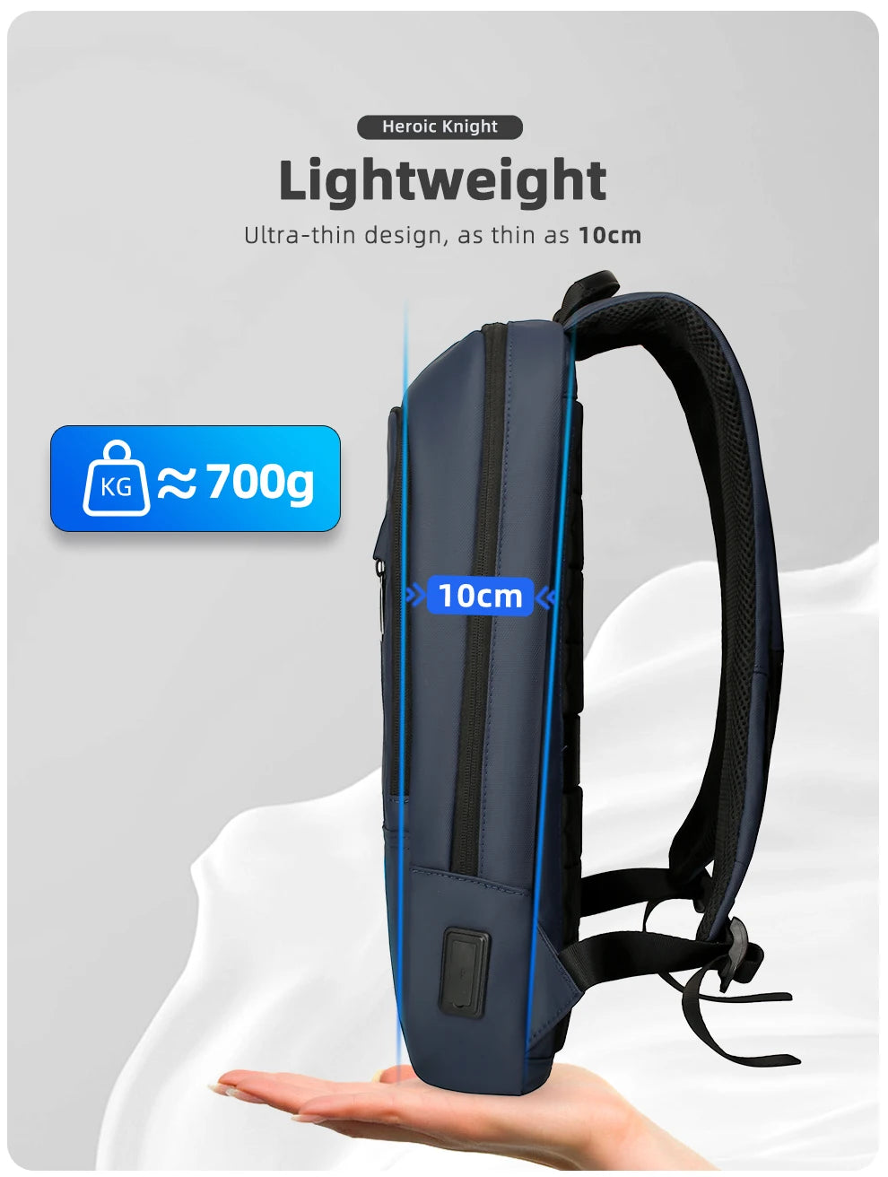 Slim Backpack For Men 15.6 Inch