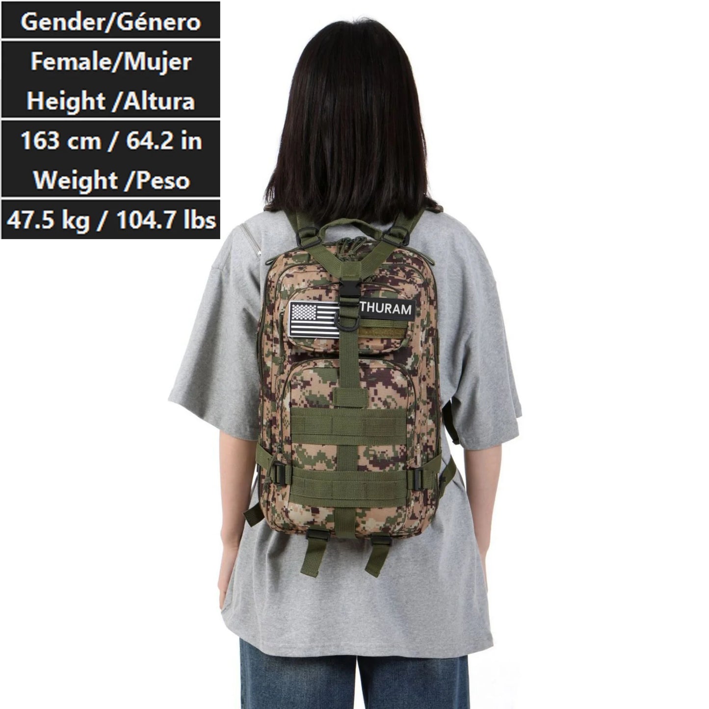 30L/50L 1000D Nylon Waterproof Trekking Fishing Hunting Bag Backpack