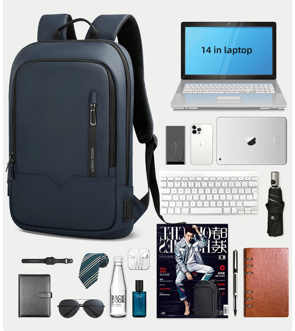 Slim Backpack For Men 15.6 Inch