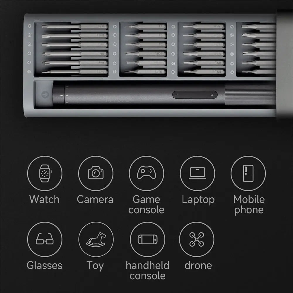 Xiaomi Mijia Electric Precision Screwdriver Magnetic Kit with 24 PCS