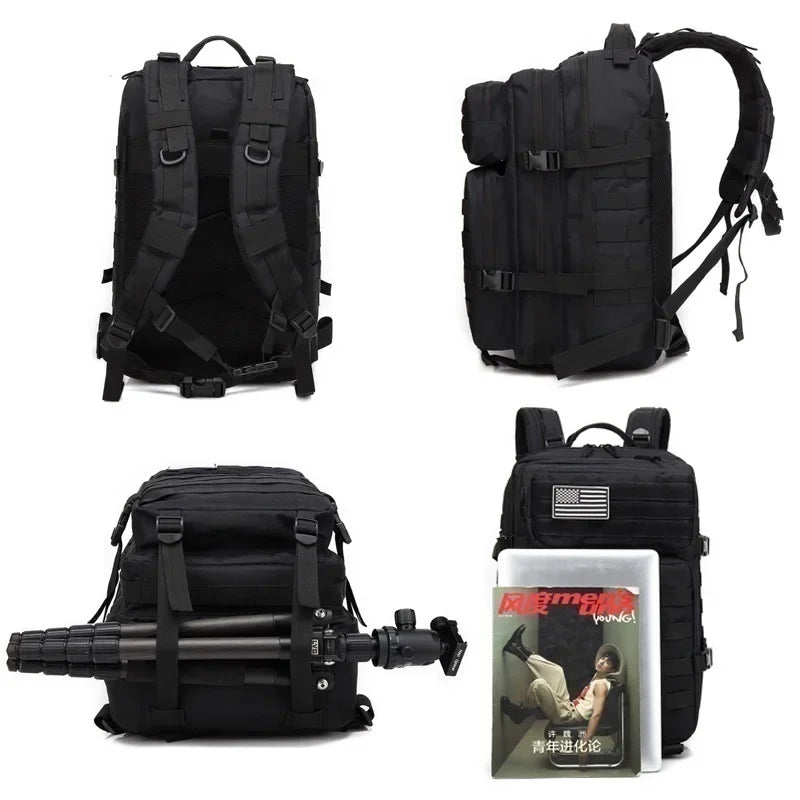 30L/50L 1000D Nylon Waterproof Trekking Fishing Hunting Bag Backpack