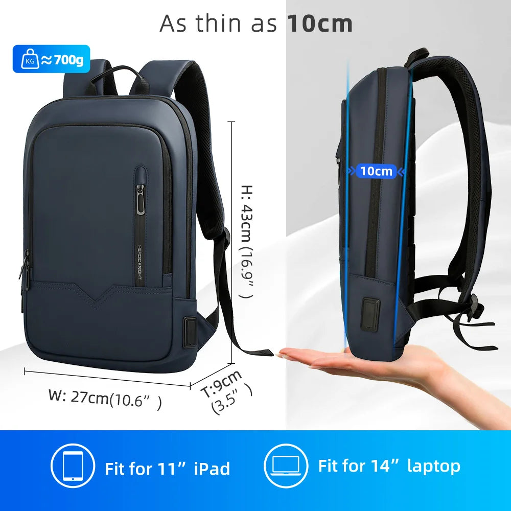 Slim Backpack For Men 15.6 Inch