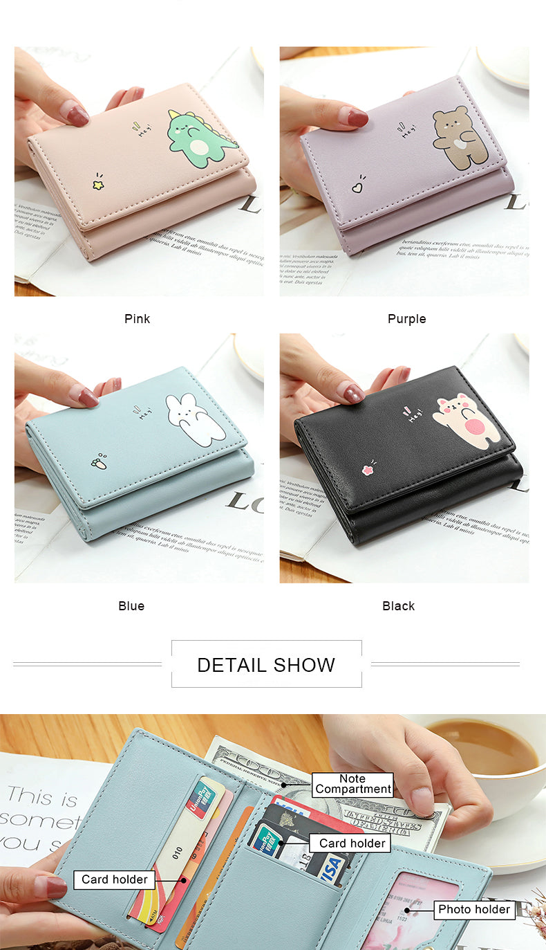 Women Short Cute Small Wallets