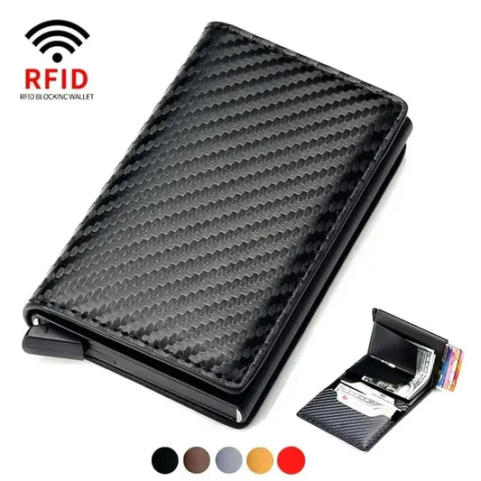Men Wallet Card Holder Purse Carbon Fiber Men